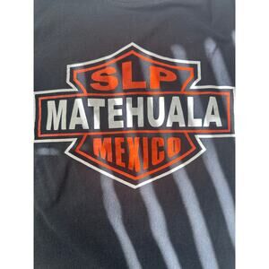 SLP Matehuala Mexico Shield Graphic Tee - Black Yazbek Heavy Weight Size L